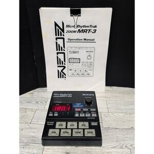 ZOOM MRT-3B Micro Rhythm Trak Drum Machine Electronic Sequencer Cords & Manual